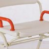 taimowei Height Adjustable Bath Chair Foldable Bathroom Stools Pregnant Woman Shower Chair Aluminum Alloy Widened Reinforcement with a Shower Hol