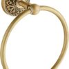 RAKUTE European Style Towel Ring, All Copper Round Towel Rack, Antique Towel Hanging Ring, Bathroom Towel Holder Bathroom Ring