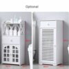 DINGZZ Floor Standing Bathroom Cabinet Storage Home Furniture Washbasin Shower Corner Shelf Rack for Plants Sundries Storage Organizer