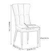 dining chair Kitchen Dining Room Furniture Chairs Modern Dining Chairs Set Of 6 Kitchen Living Room Side Chairs with Soft PU Leather Cushion Seat
