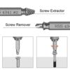 6pcs Stripped Screw Extractor Set Bolt Extractor Set, Security Bit Set Screw Set Tools Set, Rounded Bolt Remover Screw Grab Screw Removal Tool, E