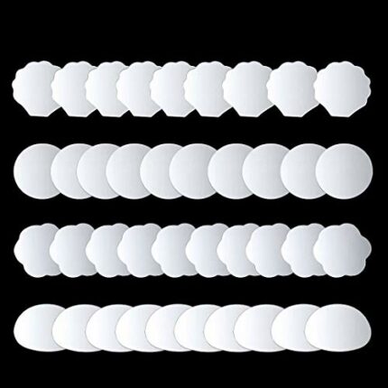 iSuperb 40 Pieces Little Mirrors Double-Sided for DIY Compact Mirrors True View Foldable Mini Pocket Mirror for Purses and Travel (40 PCS Mirrors