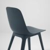 Ikea ODGER/EKEDALEN table and 4 chairs, 120/180 cm, oak/blue