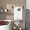 Towel Rail, No Drilling Bathroom Towel Rail, Self Adhesive Wall Mounted Hand Towel Holder Made of 304 Brushed Stainless Steel for Bathroom & Kitc