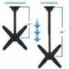 Mount-it! Premium Ceiling Mount TV Bracket | Vaulted Ceiling TV Mount for 23-42 inch Flat Screen TVs | Multiple VESA Patterns | Max TV Weight 110