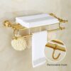 HIGOH Towel Racks,Bathroom Towel Rack Wall Mounted Towel Holder,European Style Bathroom Towel Rack,Stainless Steel Bathroom Rack,Bathroom Jade Ba