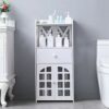 DINGZZ Floor Standing Bathroom Cabinet Storage Home Furniture Washbasin Shower Corner Shelf Rack for Plants Sundries Storage Organizer