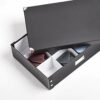 Zeller 17789 44.5 x 31.5 x 11 cm Belt/ Tie Box Cardboard, Black