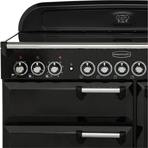 Rangemaster Classic Deluxe CDL100EIOG/C 100cm Electric Range Cooker with Induction Hob - Olive Green