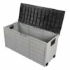 1 Click Buy Outdoor Garden Plastic Storage Utility Chest Cushion Shed Box - Ideal for Outdoor Cushions, Parcels Tools Toys Shed Overflow (290L, B