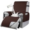 Waterproof Recliner Chair Cover, Recliner Sofa Coves with 6 Side Pockets, Anti-fouling 1 Seats Recliner Armchair Cover, Non-slip Chair Protectors
