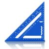 7 inch Carpenters Speed Square Metric,Roofing Rafter Square,Thickened Aluminum Alloy Triangle Ruler Protractor,Layout Tool Kit for Builders Joine