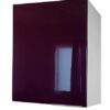 Berlioz Creations CP4HG One door wall kitchen cabinet High Gloss Grey 40 x 34 x 70 cm