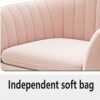 dining chair Office Reception Chairs Business Dining Chairs Set Desk Chair Set of 2, Modern Dining Chair Leisure Chair Armchair Cloth Art Gold Ve