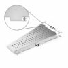 Bernkot Corner Shower Shelf 2PCS, Trapezoid Shaped Corner Shelves for Tiled Wall, 304 Stainless Steel Bathroom Floating Shelf (Silver)
