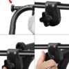 2 Pcs Garden Swing Plastic Fittings, Swing Frame Plastic Fitting to Attach Canopy Frame to Swing Frame, Match Diameter 20-23mm Swing Chair Frame
