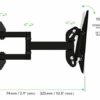 AVF Superior Multi-Position Up to 40 Inch TV Wall Bracket