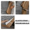Non-Slip Recliner Chair Cover Sofa Slipcover, Reversible Recliner Sofa Cover with Elastic Adjustable Strap, Washable Reclining Sofa Slipcover Rec