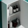 Bath Vida Bathroom Cabinet Single Mirrored Door Wall Mounted, White