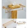 HIGOH Towel Rack Bathroom Accessories Towel Shelf, Brushed Towel Rack, Towel Holder, Bathroom Hardware Bathroom Hardware