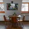 Mount-It! Electric Ceiling TV Mount with Remote and App Controller, Motorized Flip Down Pitched Roof Mount Fits 32 to 70 Inch Flat Screen TVs, Bl