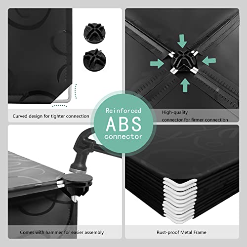 Portable Closet Wardrobe, 12 Cube Storage Organizer with Doors, Cube Closet Organizer with Doors, Modular Storage Shelves, Plastic Cubes Cabinet