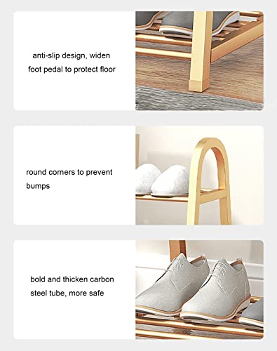 Free Standing 5-Tier Shoe Rack For Closet 15-20 Pairs Metal Shoe Organizer Easy Assembly Shoe Boxes Sturdy Shoe Shelf For Entryway, Garage, Bedro