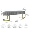 shoe storage bench ottoman Storage Benches Upholstered Velvet Shoe storage Bench,Murders Tufted Bed Bench With Padded Cushion,Living Room Footsto