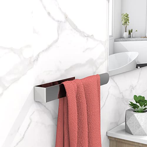 Towel Rail No Drilling Bathroom Towel Rail Self-Adhesive Wall Mounted Towel Holder Made of 304 Brushed Stainless Steel for Bathroom & Kitchen, Ru