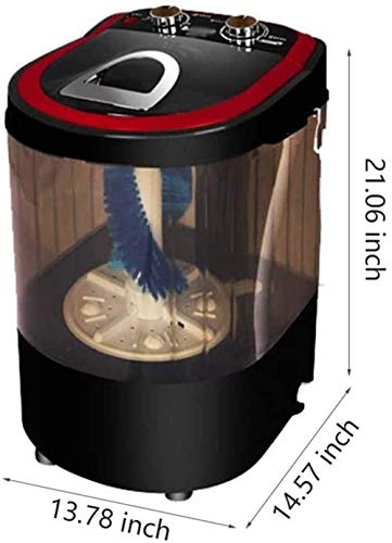 Compact Portable Mini Washing Machine Wash Shoes Wash, 360UV Blue Light Sterilization, Small for Compact Laundry, Wash&Spin Translucent Tub Deodo