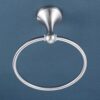 HIGOH Towel Racks, Bath Towel Holder,Bathroom Hand Towel,Stainless Steel round Hand Wall Mounted Towel Holder Rack,Brushed Nickel Modern Minimali