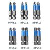 12Pcs Magnetic Impact Screwdriver Driver Bits Set, Impact Driver Bits Magnetic Screwdriver Bits Pz2 Impact Driver Bits, Screw Bits for Cordless D