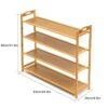 aimu 4 Tier Bamboo Shoe Rack,Shoe Organizer Free Standing Entryway Shoe Tower Shelf,Multi-function Storage Organizer Boots Storage Shelf Home Fur