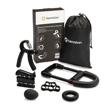Tannion 6 Piece Forearm & Hand Grip Strengthener Set | Hand Strengthening Training Set | Finger and Wrist Strengthener with Adjustable Resistance