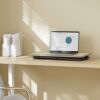 Fenge Standing Desk for Laptop 65×40cm Desktop Sit to Stand Up Desk Conventer Portable Height Adjustable Desk Riser, Oak