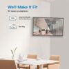 PERLESMITH TV Wall Bracket for Most 13-42 Inch TVs, 20kg Weight Capacity Max VESA 200x200mm, Solid and Sturdy TV Mount with Swivel Tilt Level Too