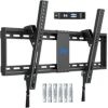 Mounting Dream Tilt TV Wall Mount Bracket for Most 37-82 Inch LED, LCD, OLED, Plasma TVs up to VESA 600x400mm and 60kg, Incl. Fischer Wall Plugs,