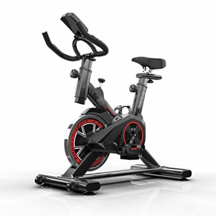 N/A Home Exercise Spinning Bike Fitness Equipment Mute Exercise Bike Indoor Exercise Bicycle Cycling Trainer Sports Equipment (Color : Black)