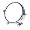 TUKA Standing Cosmetic Mirror 10x Zoom, 6 inch Double Sided Table Top Make Up Mirror, Freestanding Tabel Top Shaving Mirror Chrome, Cosmetic Vani