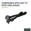 MAHARA Universal TV Straps Child Safety - TV Safety Straps Secure TVs up to 80kg, Compatible with All TVs with VESA Fixing Holes - Securely Attac