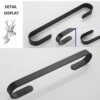 HIGOH Towel Rack Bathroom Single Towel,Wall Mounted Towel Storage Rack Towel Bar,For Toilet Hardware and Kitchen,Small Size Towel Rod/60Cm