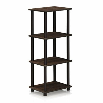 Furinno Turn-N-Tube 3 Space Shelf, Walnut/Brown