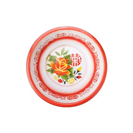 TOPBATHY Enamel Washing Bowl Chinese Vintage Enamel Basin Retro Nostalgia Deepened Foot Wash Basin Classic Water Container Enamelware Cereal Bowl