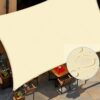 Sun Shade Sail, Water Resistant Sunscreen Awning Canopy 95% UV Block for Outdoor Garden Patio, with Free Mounting Ropes - Rectangle 2x3 M, Beige