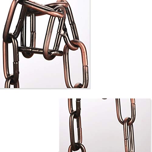 CZDYUF Iron Wine Rack, Creative Wine Rack, Wine Rack, European Style Home Decoration, Iron Chain Style Wine Rack