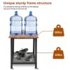 Ejoyous Industrial Nightstand Coffee Table, Modern Square End Table Coffee Table with Storage Grid Sturdy Wrought Iron Side Table for Bedroom Liv