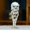 WUURAA Halloween Skull Mirror For Home Bedroom Bathroom Decoration Ornaments Skull Mirror Charm