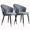 dining chair Kitchen Dining Room Furniture Chairs Dining Chairs Set Of 2 Modern Velvet Kitchen Room Chair Upholstered Accent Leisure Chairs with