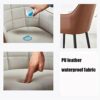 dining chair Kitchen Dining Room Furniture Chairs Dining Chairs Set Of 2 Living Room Armchair Water Proof PU Leather Kitchen Chair With Metal Leg