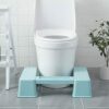 HLONGG Squatting Toilet Stool, Wood Bathroom Step Stool Squat with Anti Slip Layer, Adults And Elders, Potty Training for Adult, Portable, Sturdy